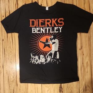 Anvil Black and Orange Graphic Tee